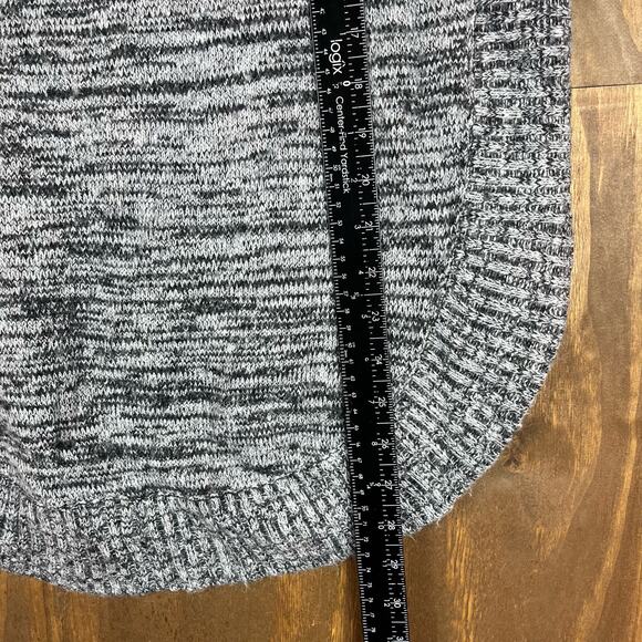 Express Womens Sweater Gray Boat Neck 3/4 Sleeve Knit Wool Mohair Blend Tunic S - Picture 7 of 13